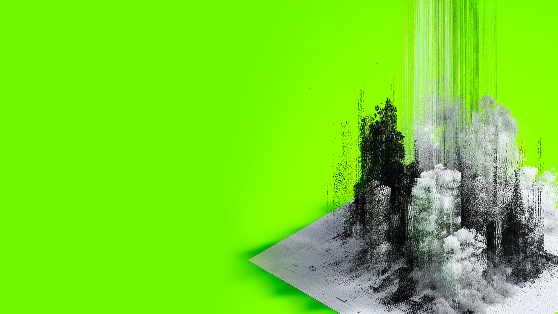 Abstract 3D isometric graphic